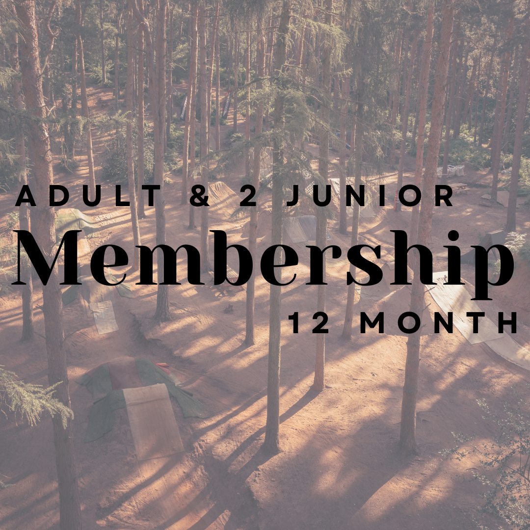 1 Adult and 2 Junior's Bike Park Membership 12 month